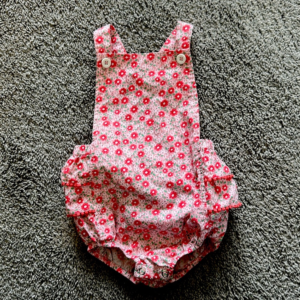 Baby Boden Floral Frill Romper 12-18month